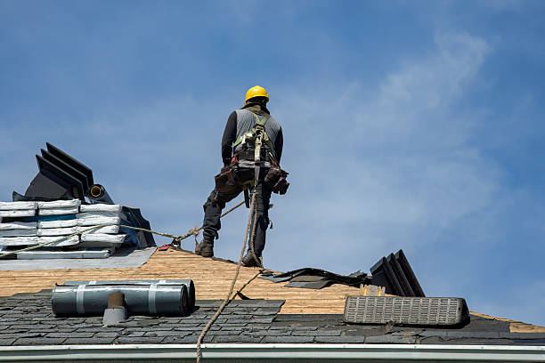 Professional Gutter Installation technician working in Shepherd, MT